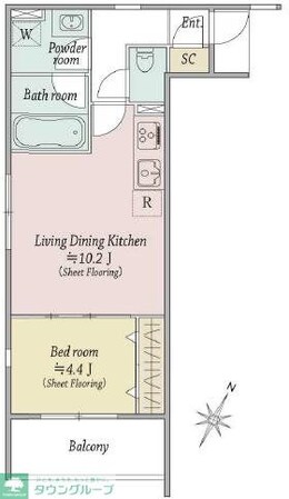 MOCXION扇の物件間取画像